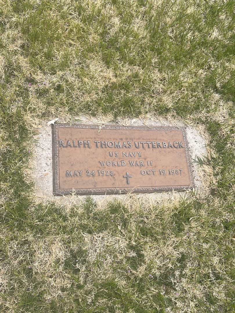 Ralph Thomas Utterback's grave. Photo 1