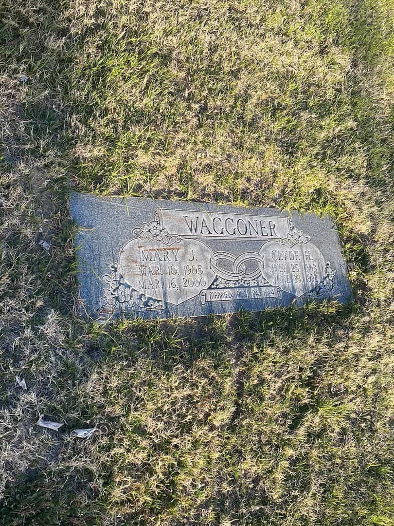 Clyde H. Waggoner's grave. Photo 2