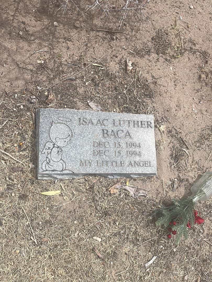 Isaac Luther Baca's grave. Photo 2