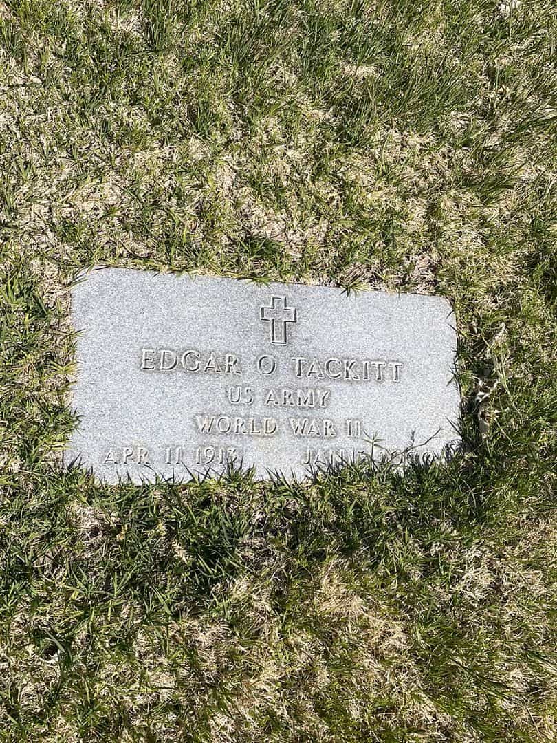 Edgar O. Tackitt's grave. Photo 2