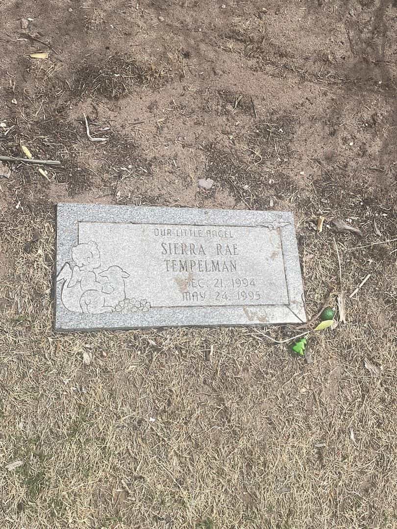 Sierra Rae Tempelman's grave. Photo 2