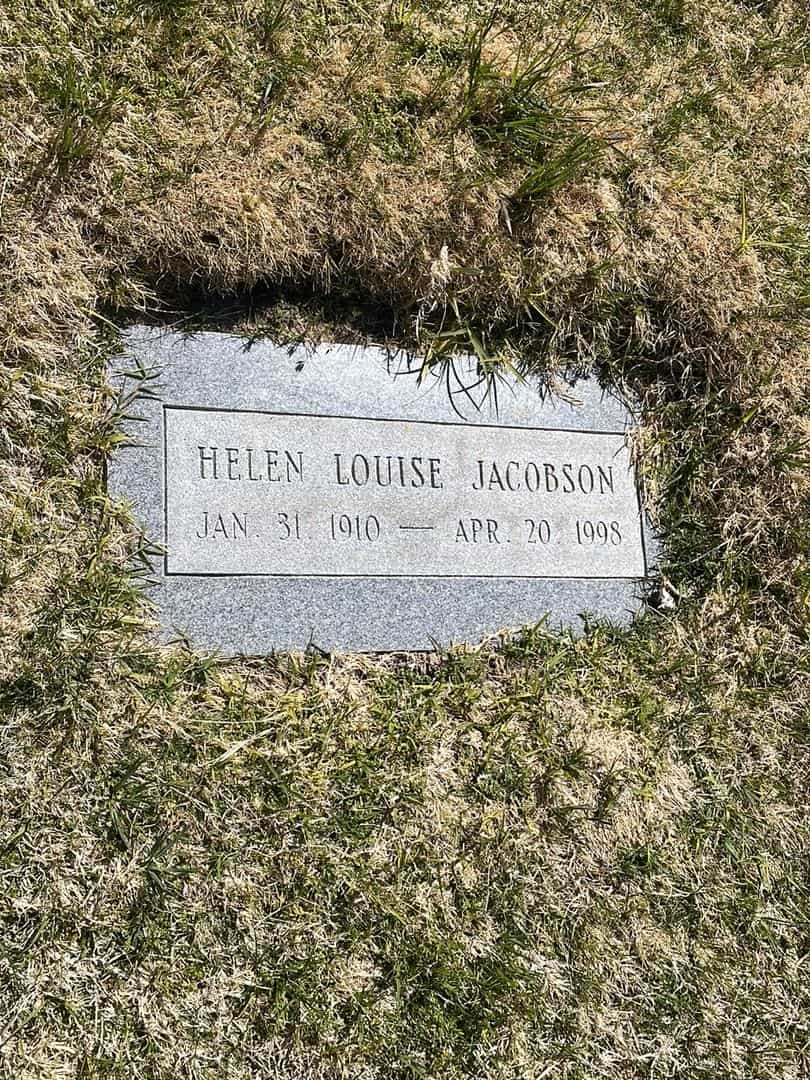 Helen Louise Jacobson's grave. Photo 2
