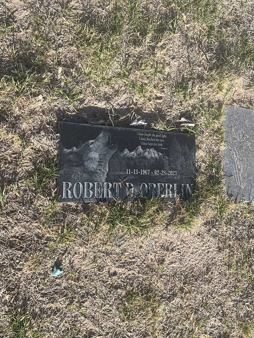 Robert D. Oberlin's grave. Photo 2