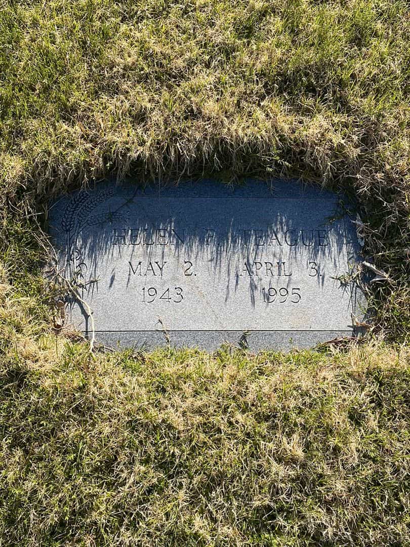 Helen F. Teague's grave. Photo 2