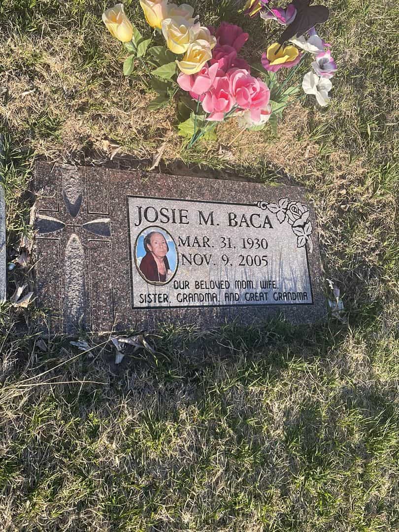 Josie M. Baca's grave. Photo 2