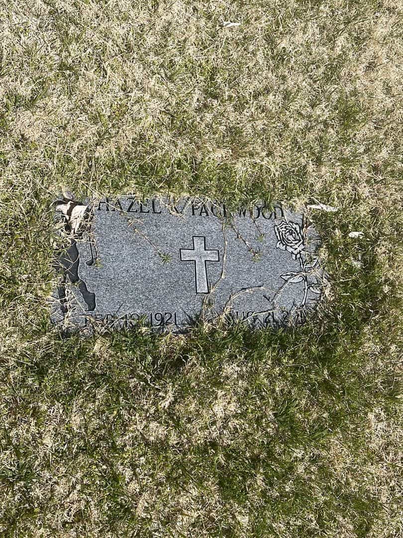Hazel Packwood's grave. Photo 2