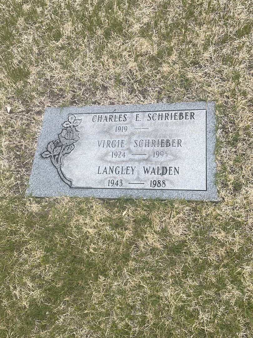 Langley Walden's grave. Photo 1
