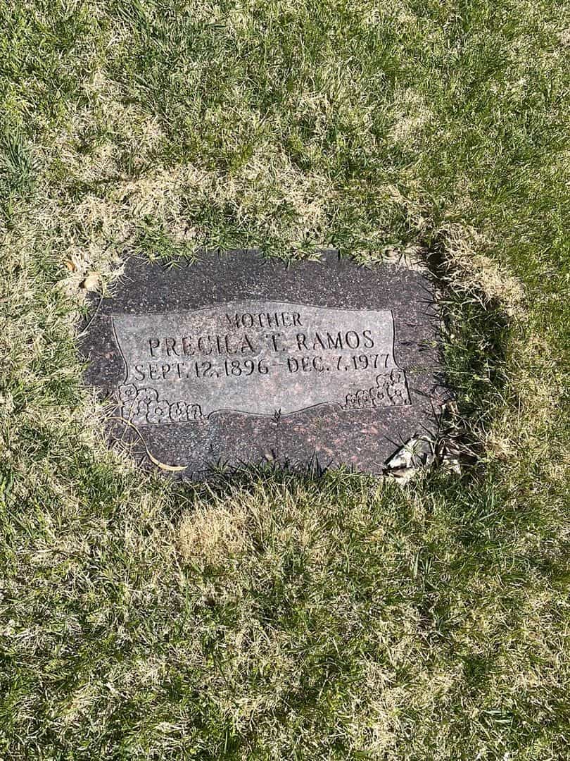 Precilla T. Ramos's grave. Photo 2