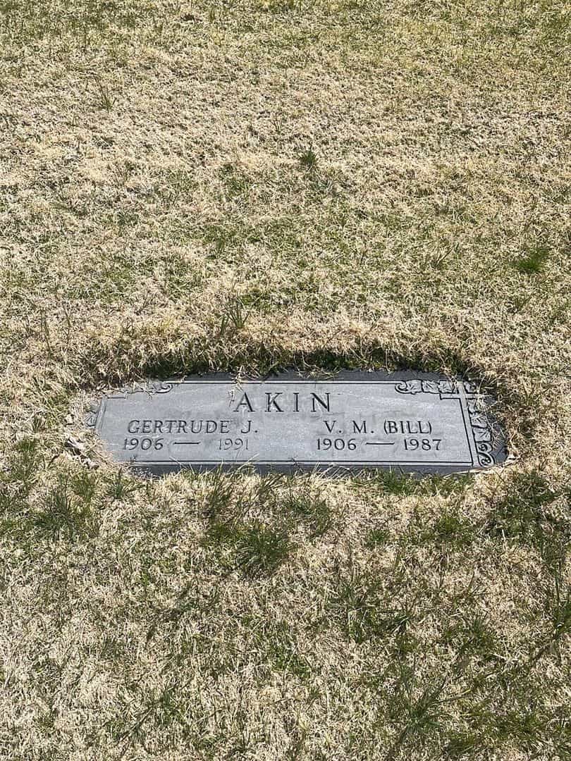 V. M. "Bill" Akin's grave. Photo 2