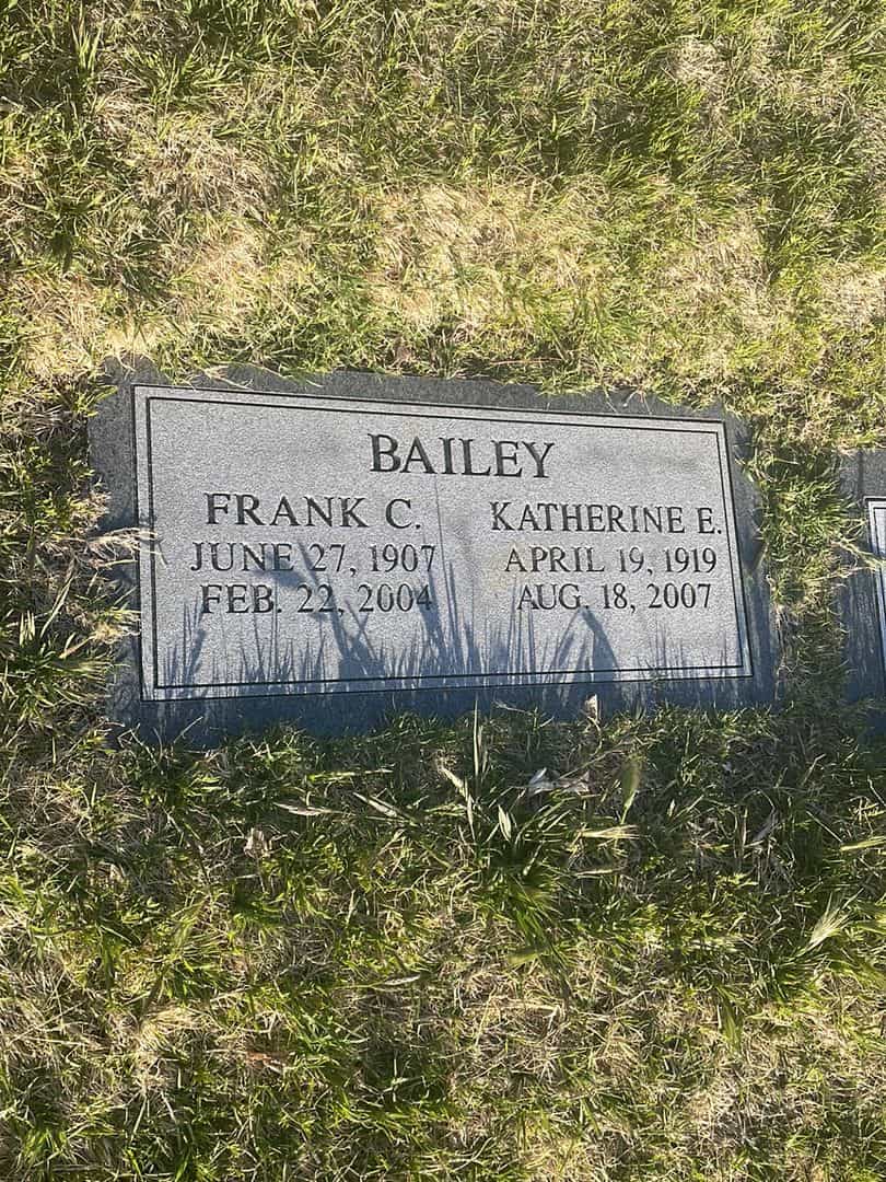 Katherine E. Bailey's grave. Photo 2