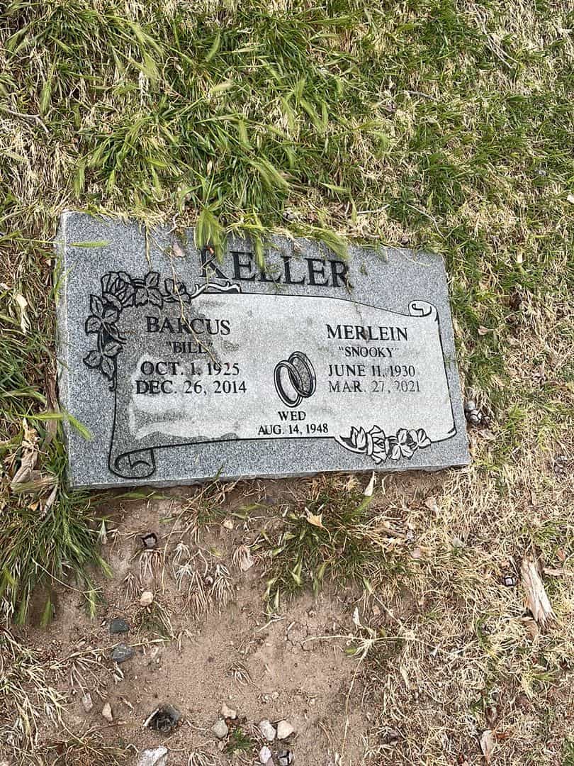 Merlein A. "Snooky" Keller's grave. Photo 2