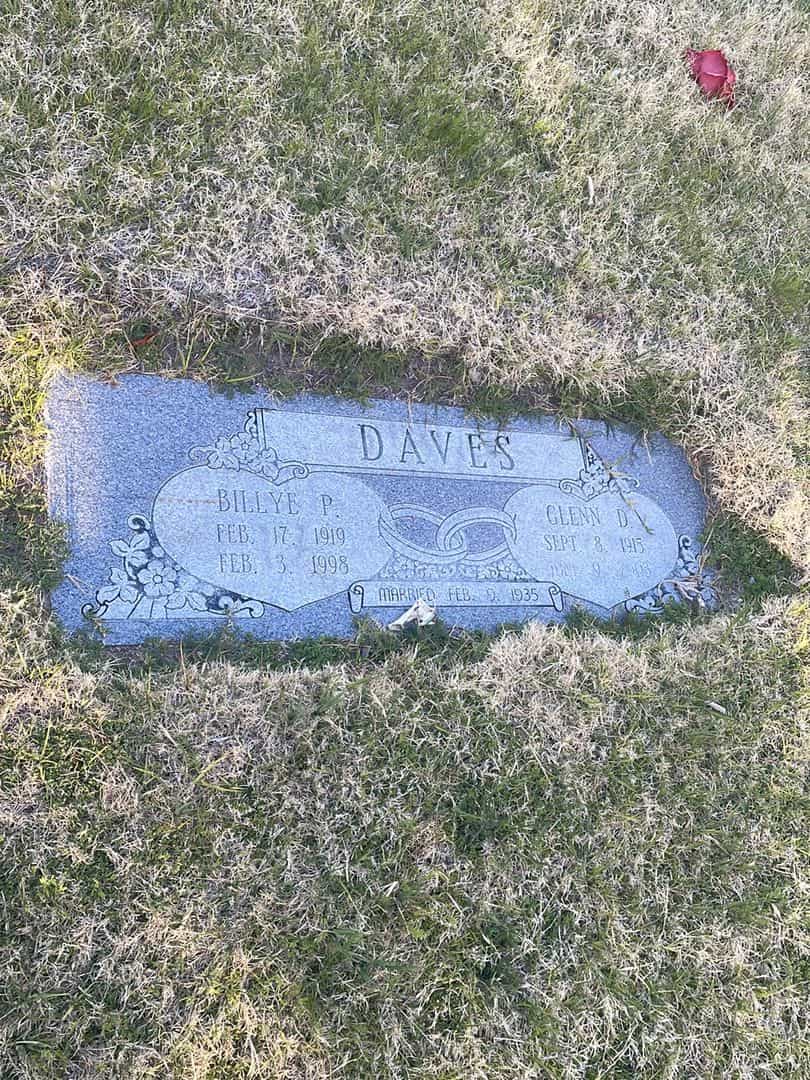 Billye P. Daves's grave. Photo 2