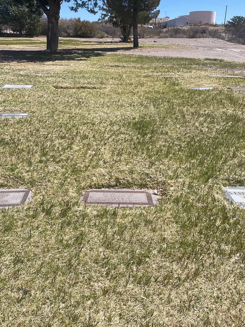 Milton Thomas Nelson's grave. Photo 1