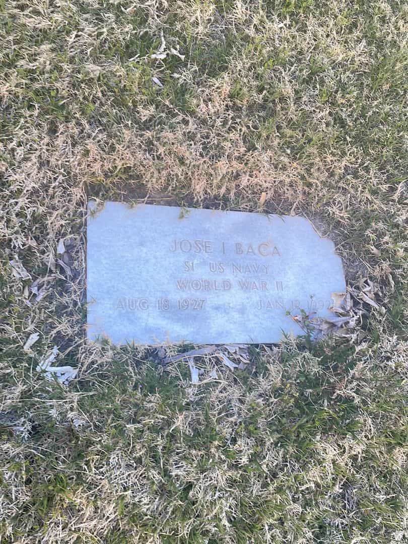 Jose I. Baca's grave. Photo 1