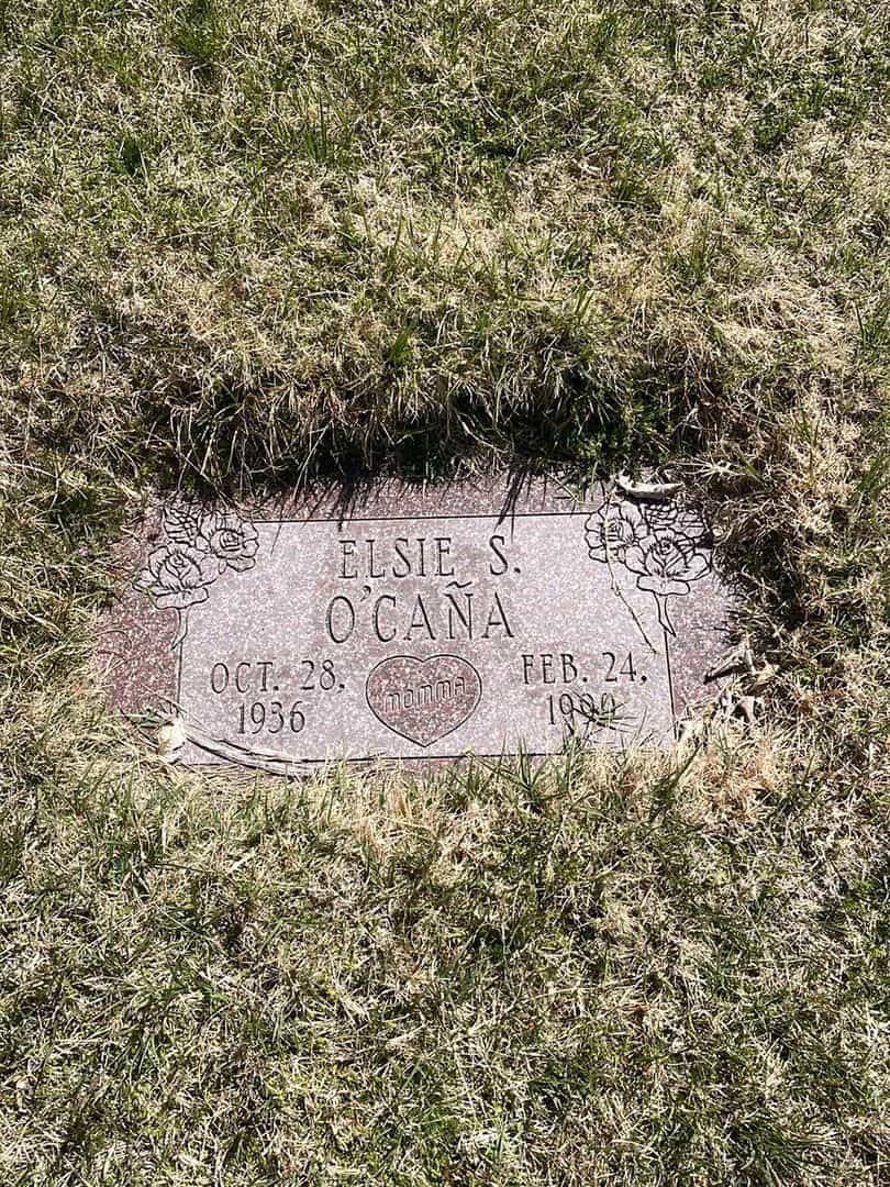 Elsie S. O'Cana's grave. Photo 2