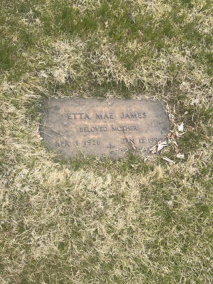 Etta Mae James's grave. Photo 1