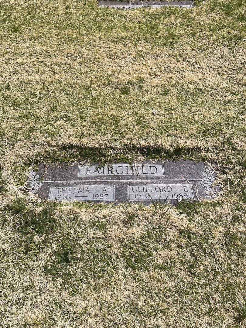 Clifford E. Fairchild's grave. Photo 2