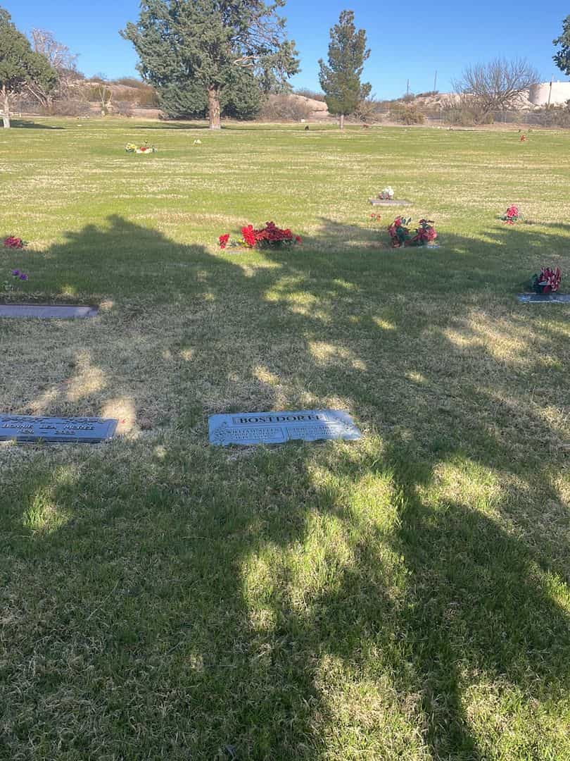 Dora Vaden Stenson Bostdorff's grave. Photo 1