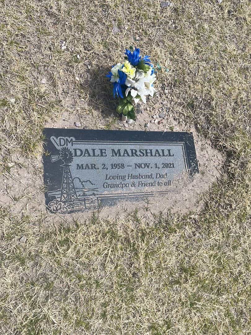 Dale Marshall's grave. Photo 2
