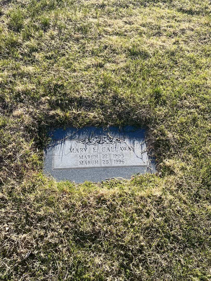 Mary E. Callaway's grave. Photo 2