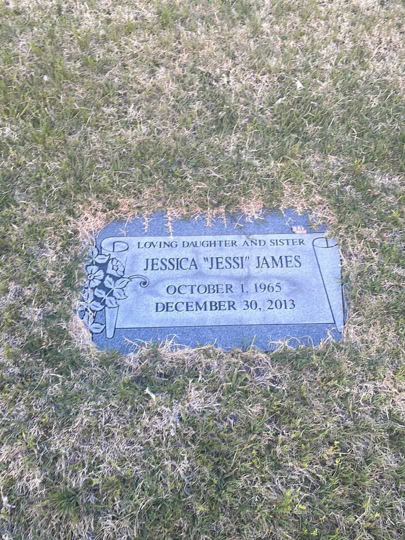 Jessica "Jessie" James's grave. Photo 2