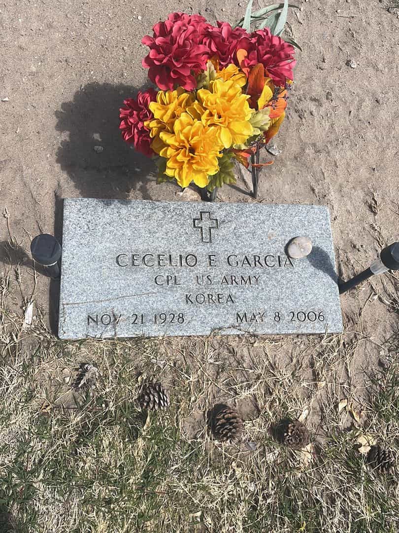 Cecelio E. Garcia's grave. Photo 1