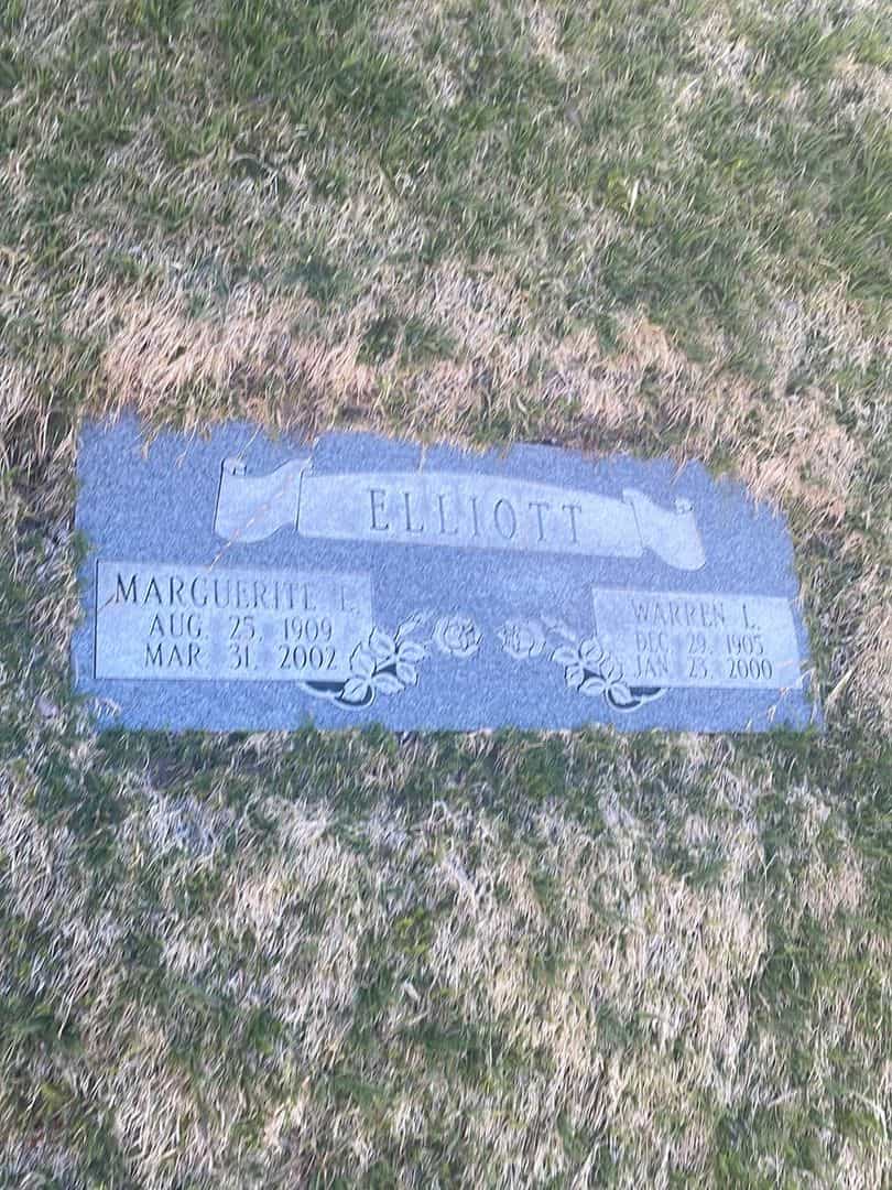 Marguerite L. Elliott's grave. Photo 2