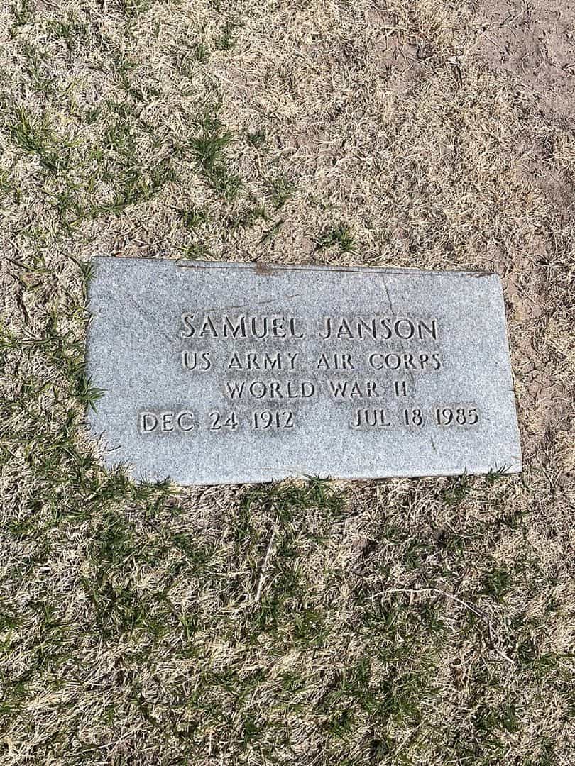 Samuel Janson's grave. Photo 1