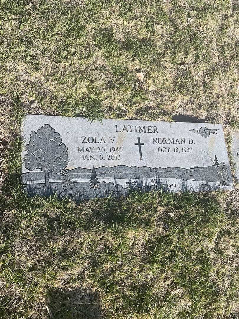 Zola V. Latimer's grave. Photo 2