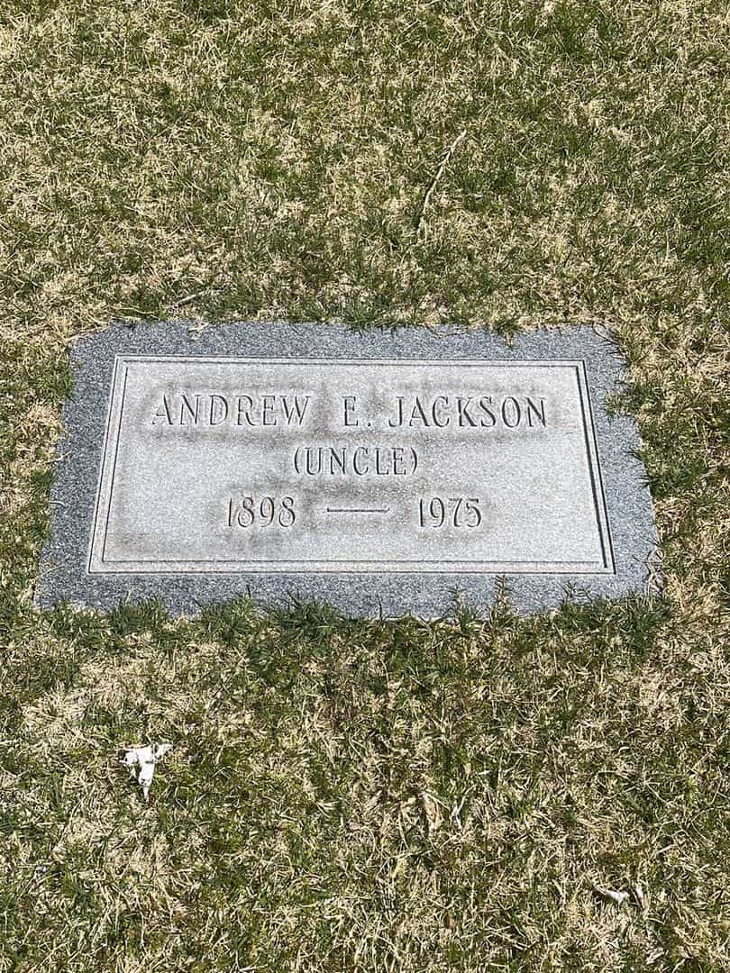 Andrew E. Jackson's grave. Photo 2