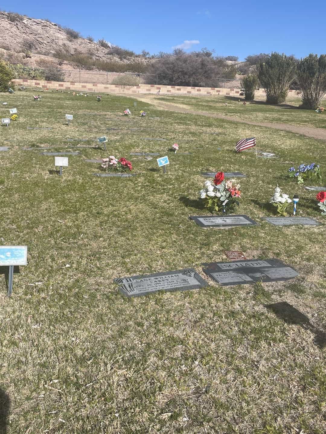 Lane William Lakey's grave. Photo 1