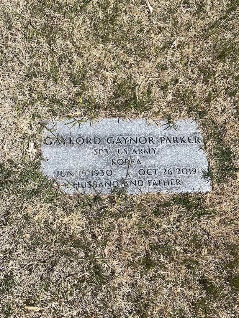 Gaylord Gaynor Parker's grave. Photo 1