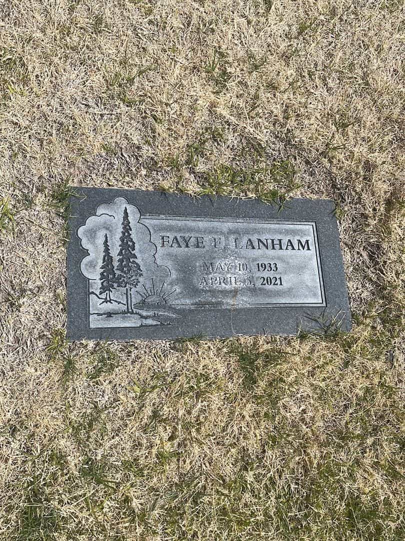 Faye F. Lanham's grave. Photo 2