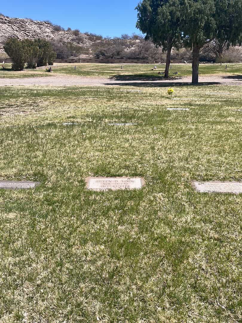 Helen D. York's grave. Photo 1