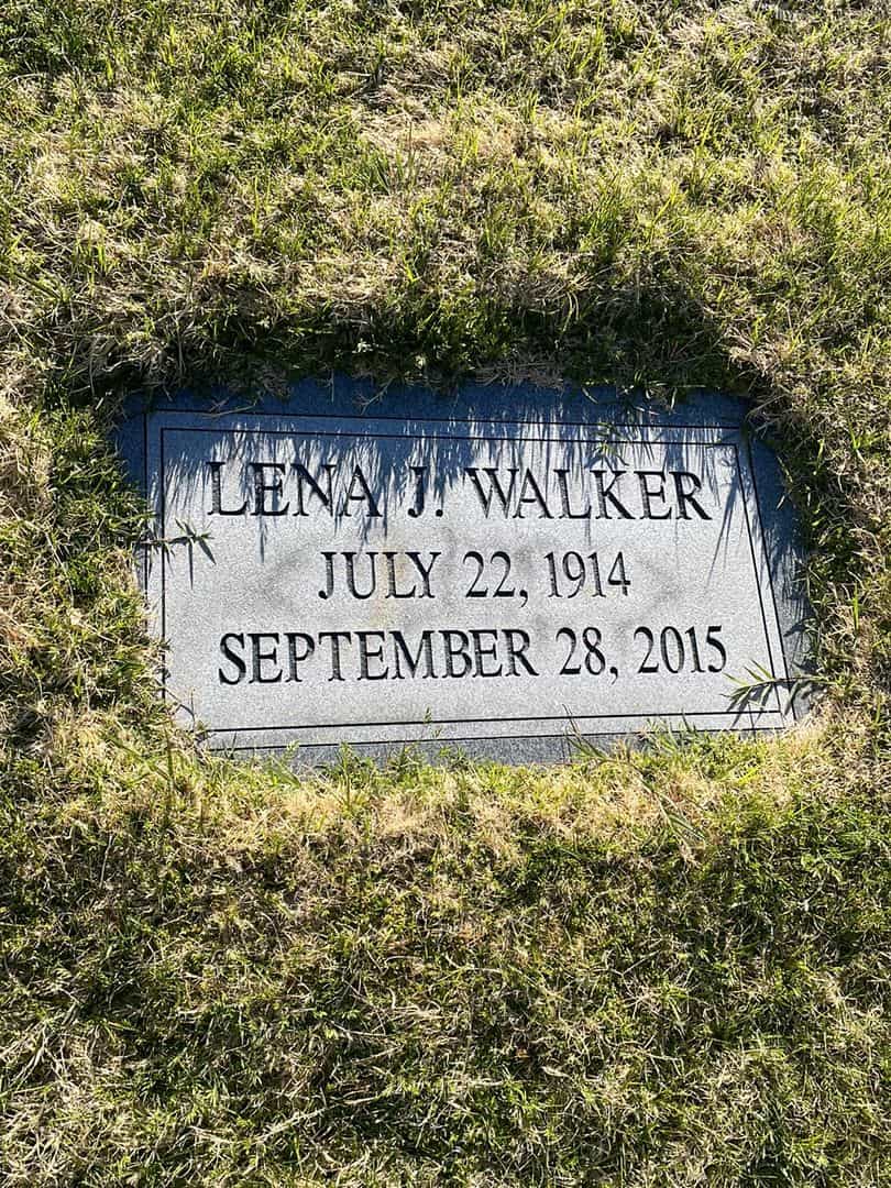 Lena J. Walker's grave. Photo 2