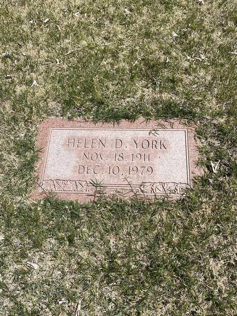 Helen D. York's grave. Photo 2