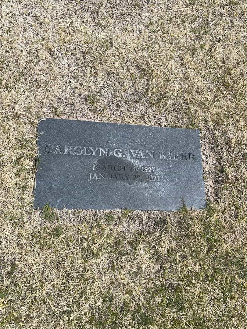 Carolyn G. Van Riper's grave. Photo 2