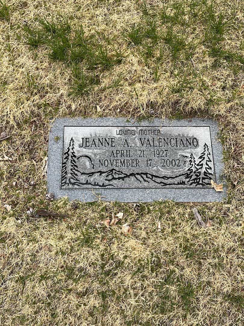 Jeanne A. Valenciano's grave. Photo 2