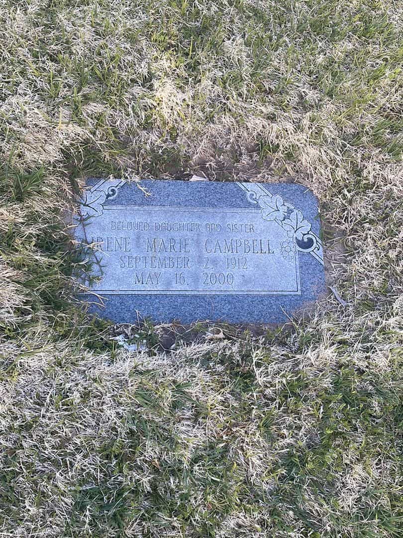 Irene Marie Campbell's grave. Photo 2