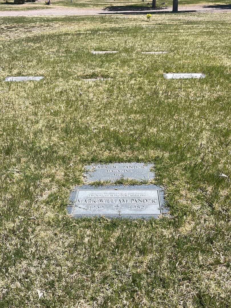 Mark William Pandzic's grave. Photo 1