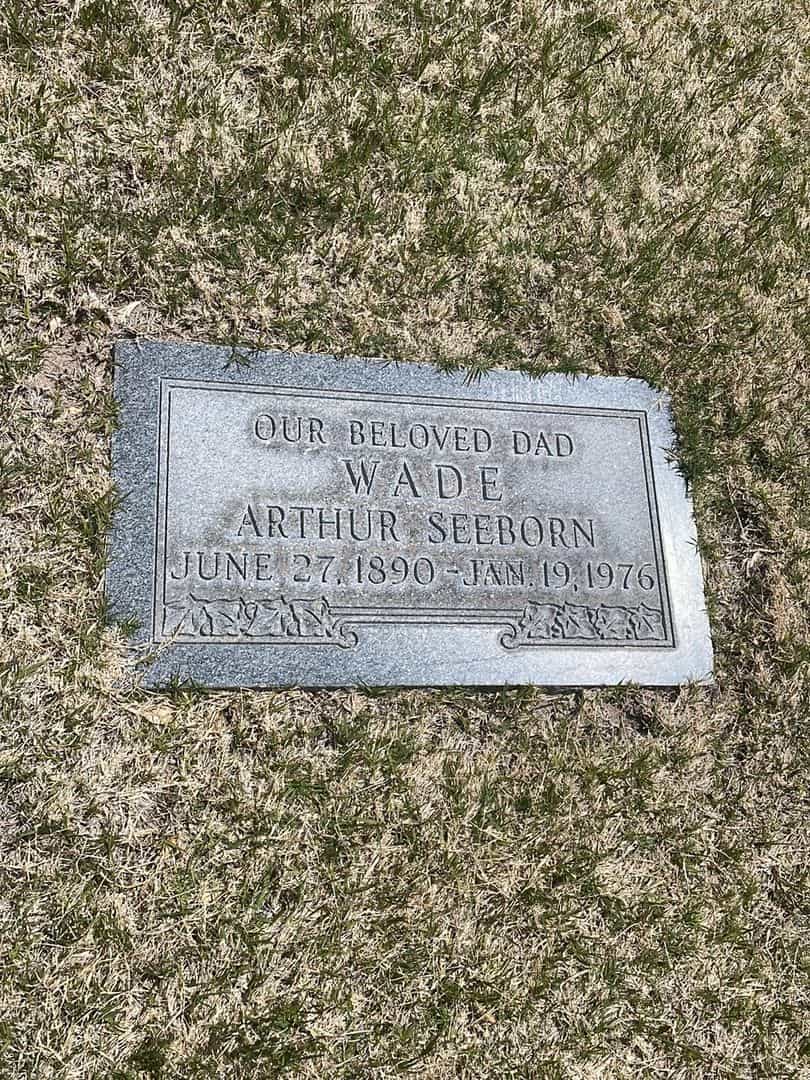 Arthur Seeborn Wade's grave. Photo 2