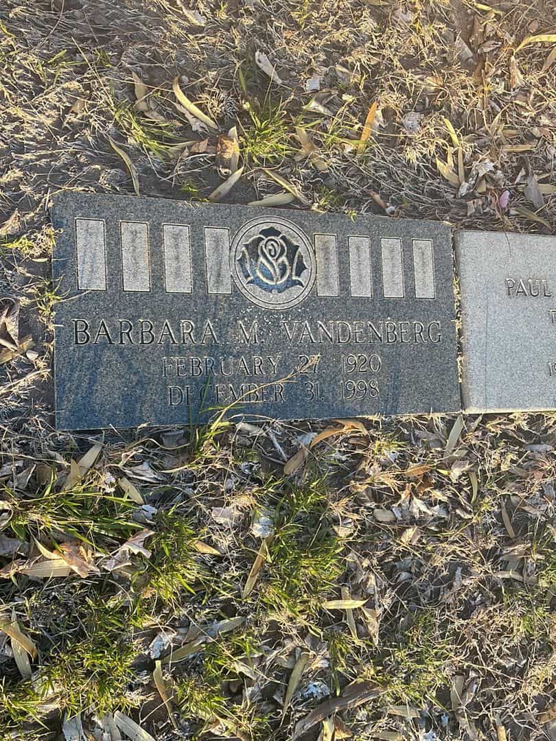 Barbara May Vandenberg's grave. Photo 2