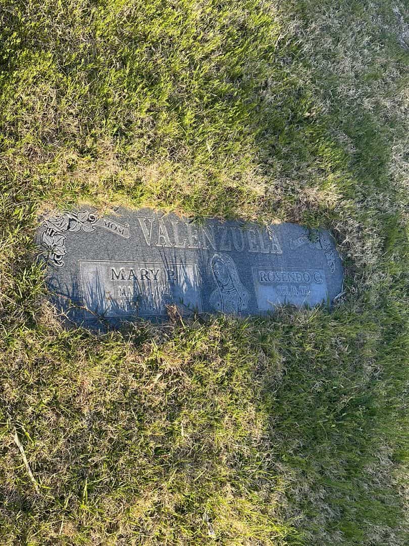 Mary P. Valenzuela's grave. Photo 2