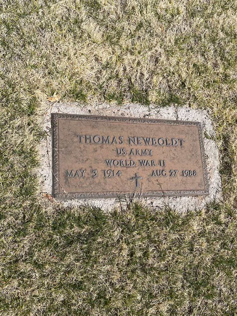 Thomas Newboldt's grave. Photo 2