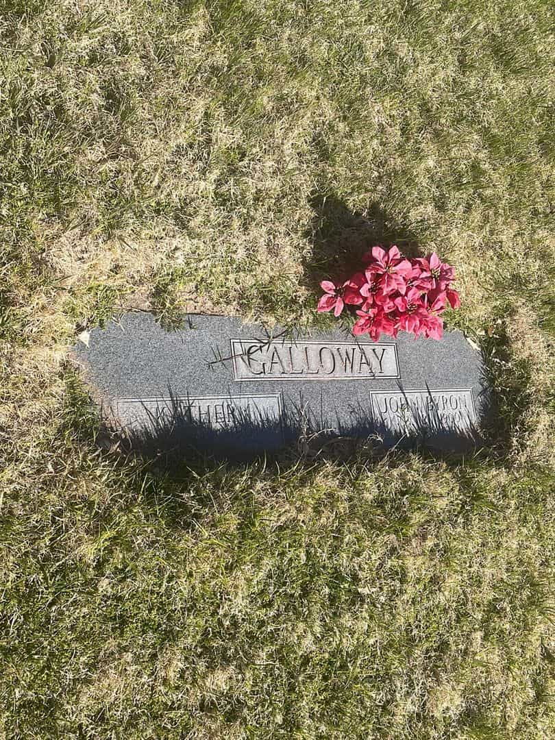 John Byron Galloway's grave. Photo 2