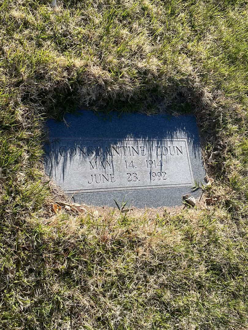 Constantine Zdun's grave. Photo 2