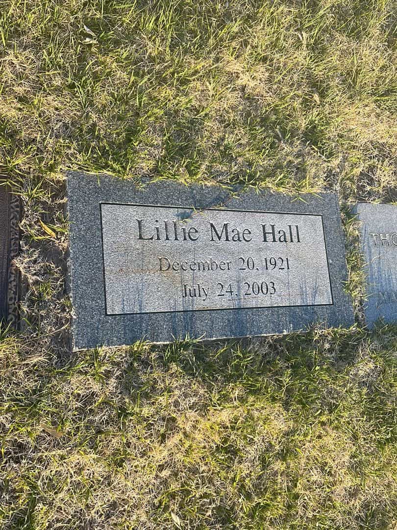 Lillie Mae Hall's grave. Photo 2