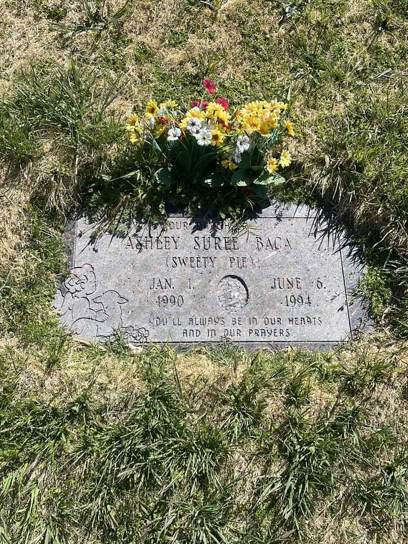 Ashley Suree Baca's grave. Photo 2