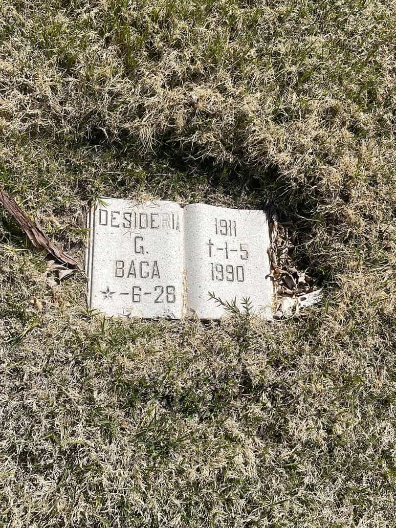 Desideria G. "Daisy" Baca's grave. Photo 2