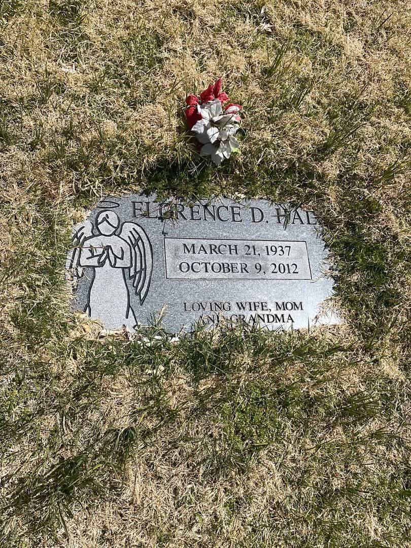 Florence D. Hall's grave. Photo 2
